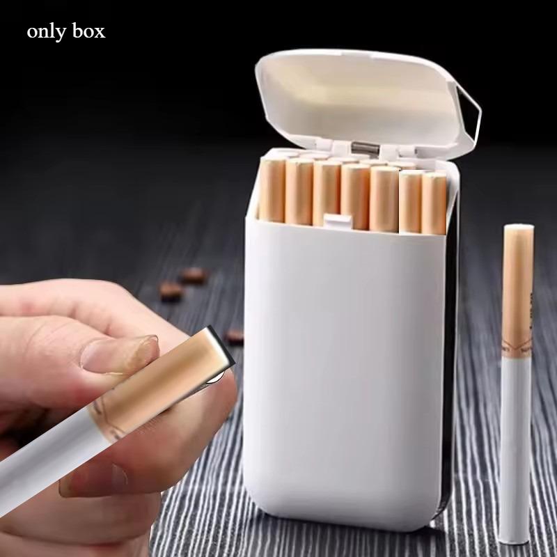 Portable thin cigarette case 20-piece small multi-function cigarette case 10-Coarse cigarette smoking accessories anti pressure