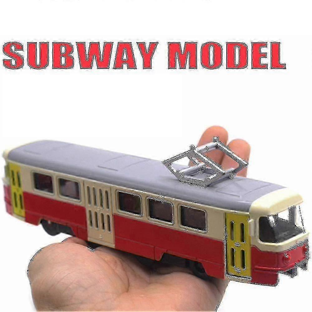 Train Tram Die-cast Toy Car Musical Light-up Children's Toy Holiday Gift