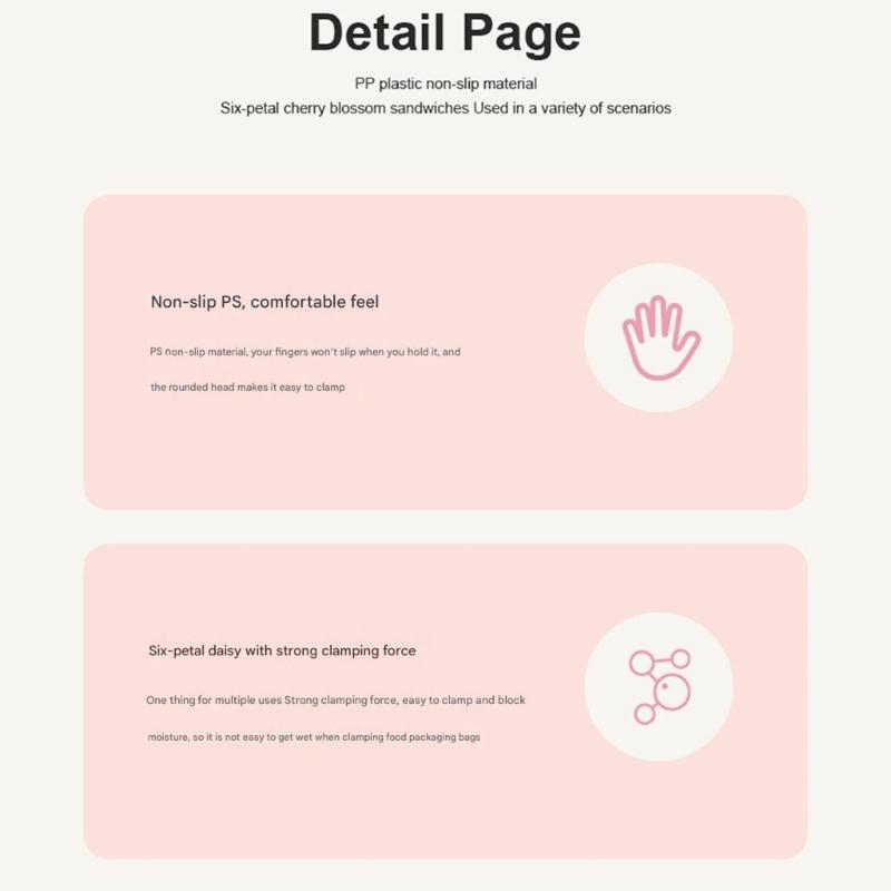 Decorative Refrigerator Clip With Strong Grip Little Daisys Designs Materials Spring Iron For Kitchen Storage Travel Portable Sealing