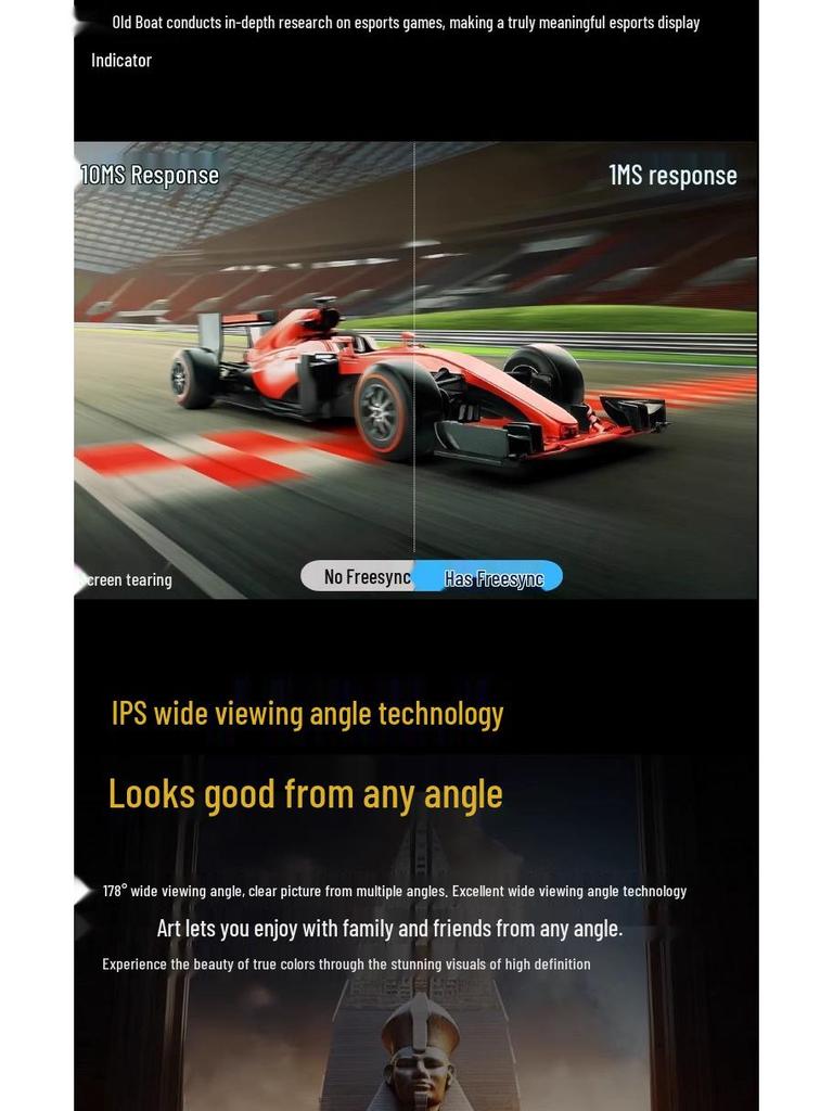 144Hz 24-32 inch Curved Computer Monitors: 2K & 4K Display for Office & Esports