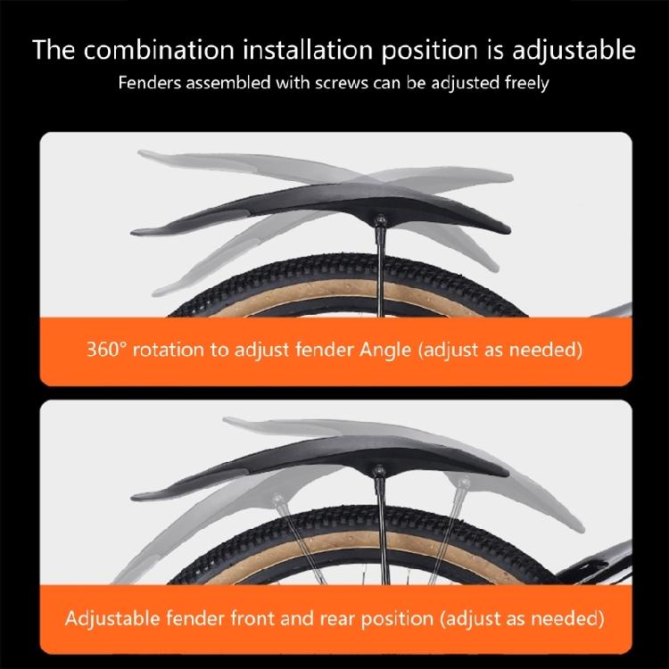 Folding Bicycles Mudguard Bicycles Mudguards Ridings Adjustable Bikes Mud Flap Front Rear Mud Guard for Mountain Bikes