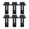 6pcs Radio Belt Clip Replacement with Screws Heavy Duty Metal Back Clip for Linton LT 6100 Radio