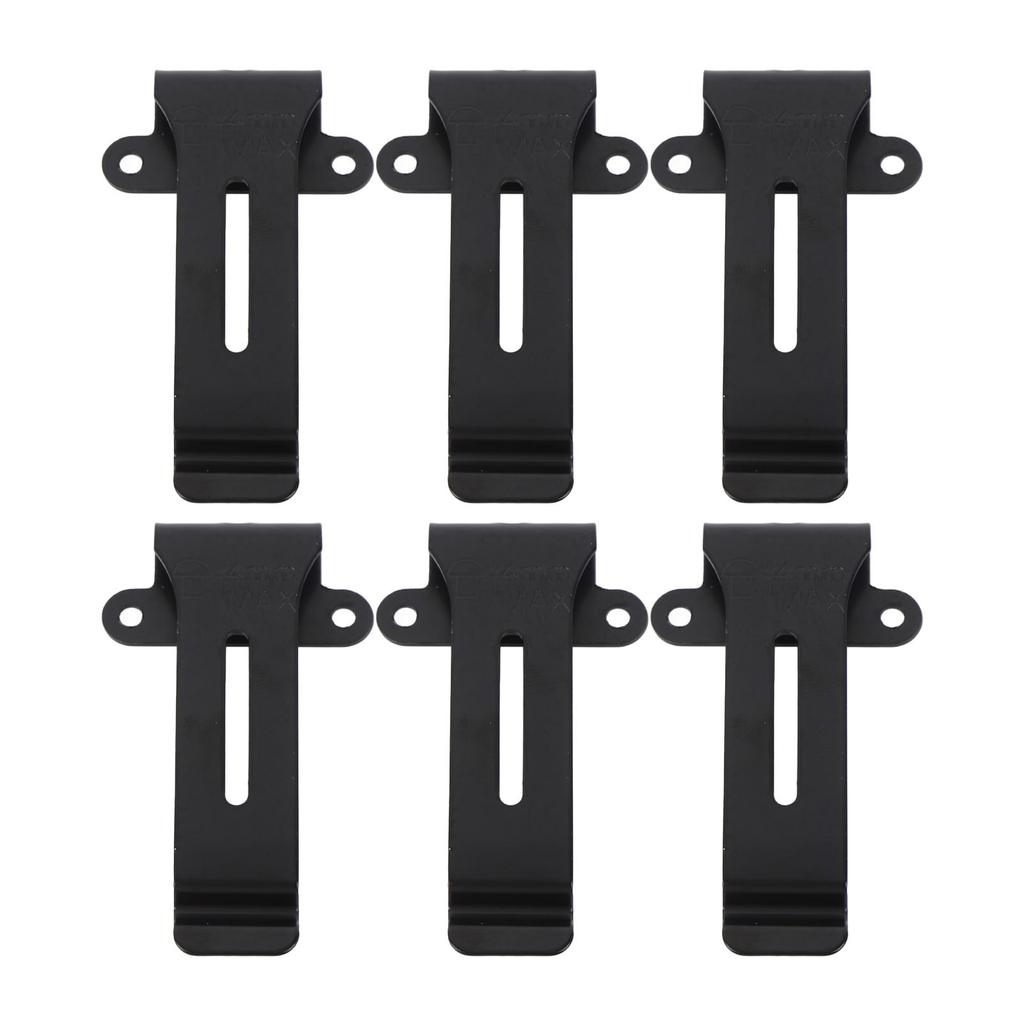 6pcs Radio Belt Clip Replacement with Screws Heavy Duty Metal Back Clip for Linton LT 6100 Radio