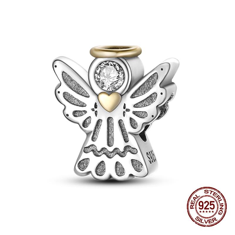 Charms Copper Angel Prayer Cross Bible Series Charms Beads Fit 3Mm Original Bracelets Diy Easter Jewelry Gifts