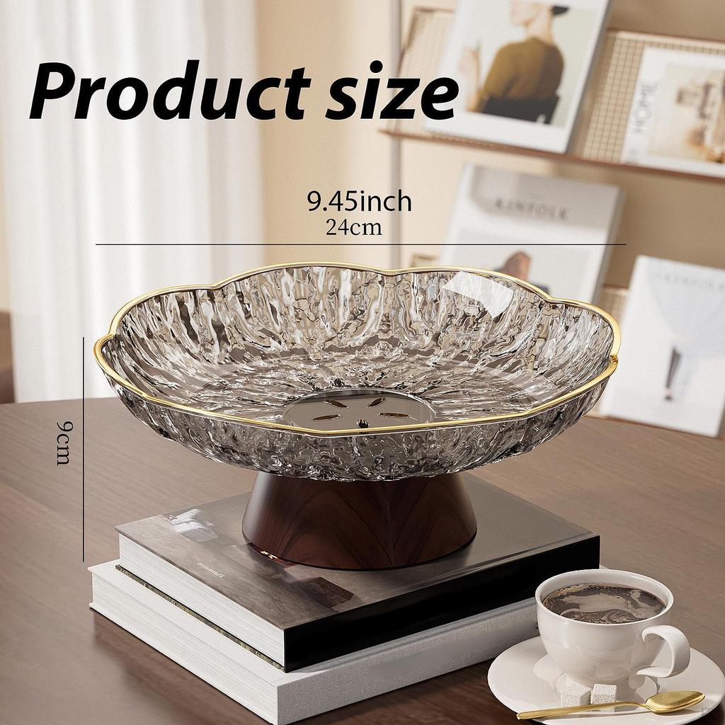 Decorative Pedestal Bowl Food Vegetable Holder Fruit Basket Storage Tray for Hotel