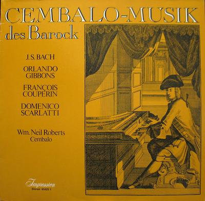 LP Record JOHANN SEBASTIAN BACH , ORLANDO GIB - Cembalo-Musik Des Barock 654251 Impression Germany Classical Used