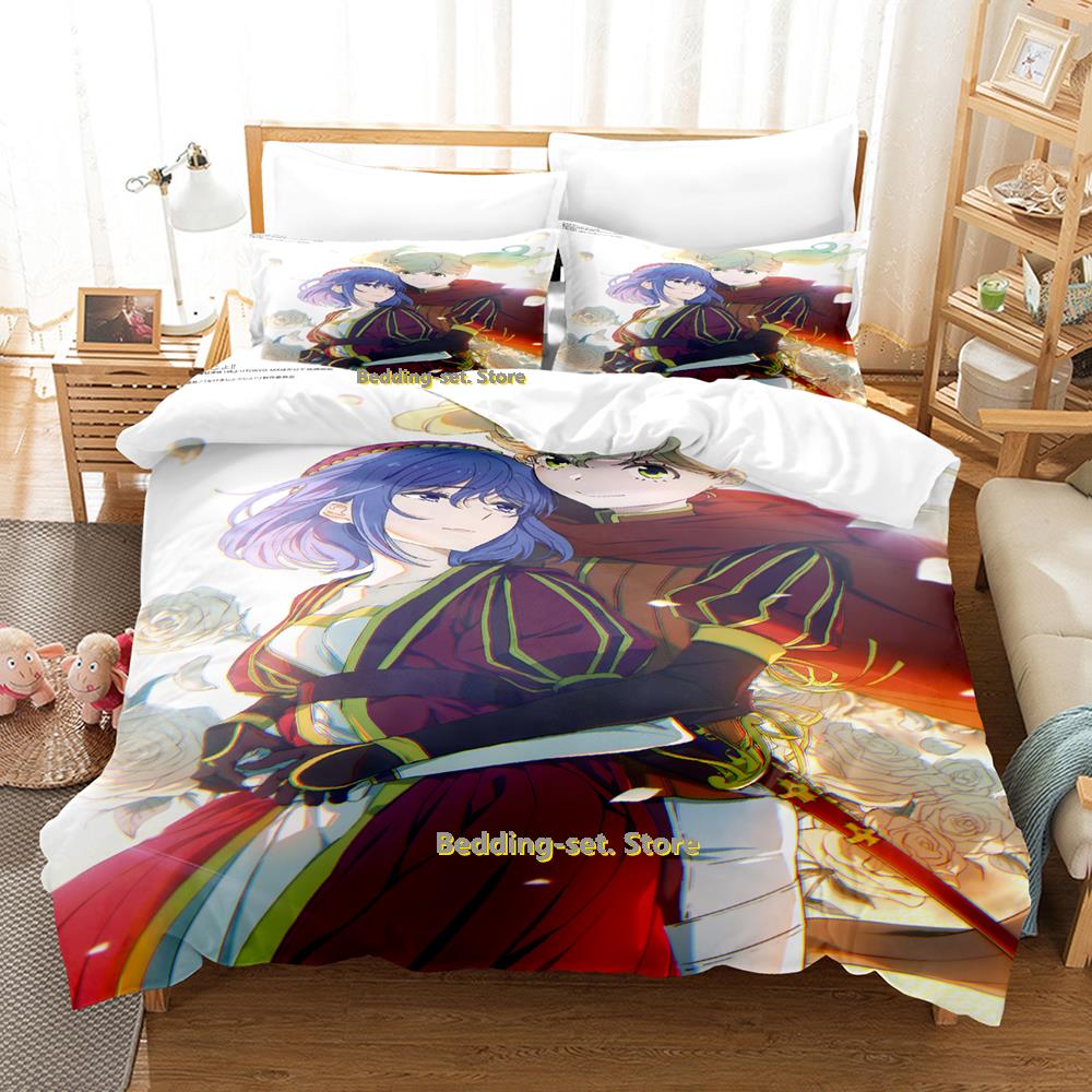 Comforter New Kageki Shojo Bedding Set Single Twin Full Queen King Size Bed Set Adult Kid Bedroom s 3D Anime Bed