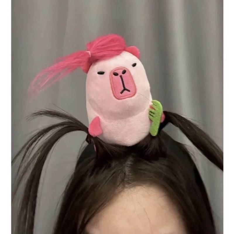 Sött Capybara Hårband Tecknat Djur Hårband Hårbygel för Ungdomar och Cosplay Stilfull Barn Flickor Huvudsmycke Smycken