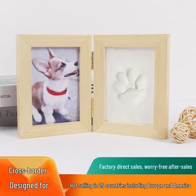 2024 Pet Paw Print Photo Frame with Dog Paw Print Ink Pad