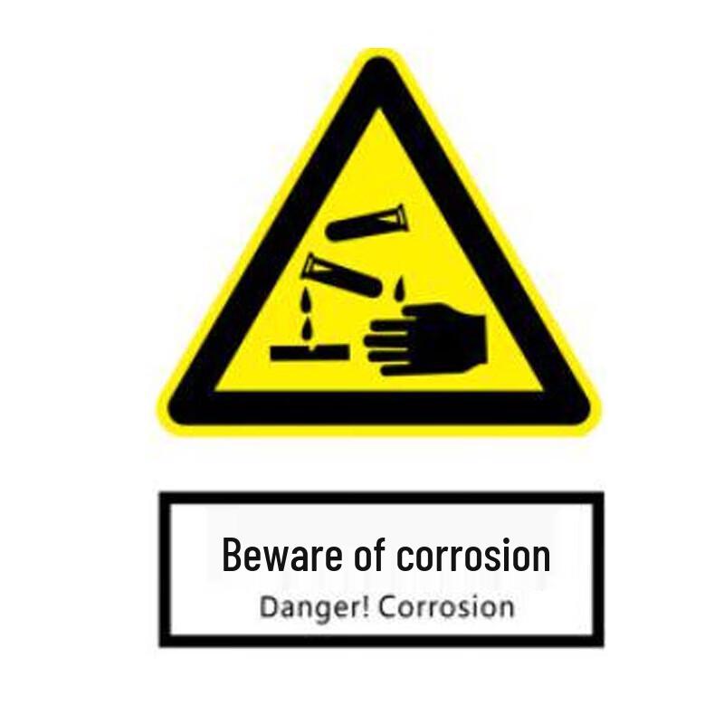 PVC Corrosion Warning Sign