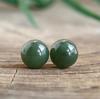 Natural Hetian Lake Green Jade Beads: Round, Barrel, and Lulutong Multi-Treasure Bracelet Spacer Beads.