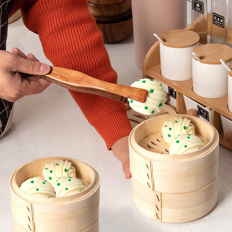 Wooden Kitchen Tongs Food Tongs Salad Serving Bbq Tongs Meat Bread Toast Food Clip Bbq Clamp Kitchen Buffet Utensil Tools