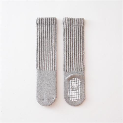 0-4Y Autumn Winter Thick Warm Knee High Socks For Girs Boys Fashion Simple Anti slip Floor Socks Children Clothing Accessories