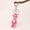 Colorful Cartoon Bear Keychain, Versatile Kids' Gift, Car Key Pendant, Bag Charm Ornament
