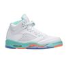 Kids' Sneakers Jordan 5 Retro Light Aqua (GS) White/Crimson Pulse-Light Aqua-Black