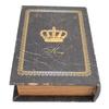 Book Shape Storage Box Large Capacity Wooden European Style Decorative Book Box Fake Book Box for Book Shelf Decoration