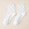 10 Pairs of Female Autumn Lovely Fungus Lace Small Polka Dot Tube Socks