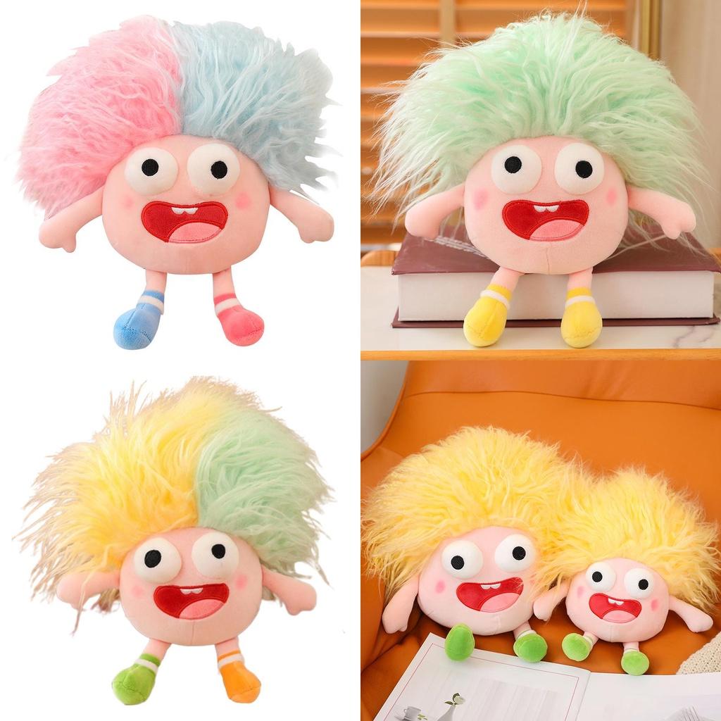 Funny Plush Toy With Big Eyes And Fluffy Hair Perfect For Diy Ugly Dolls In Stock