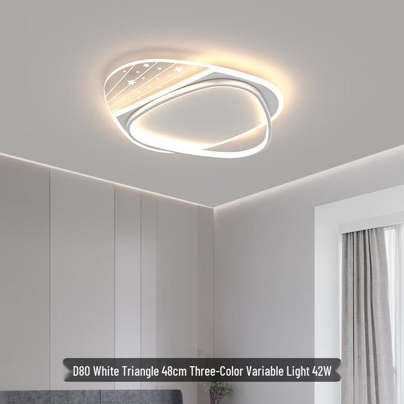 NuFeng D80 Rectangular LED Ceiling Light - 3-Color, Emergency