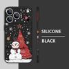 Christmas Snowman Pattern Lanyard Case For iPhone 17 15 16 Pro Max 12 13 14 Pro Max 16e Air 11 Shockproof Soft Strip Phone Cover