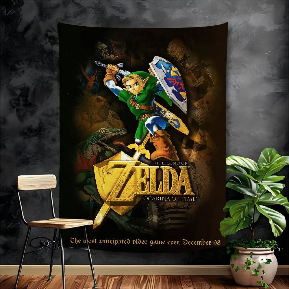 Legend Video Game Zeldas Link Printed Large Wall Tapestry Cheap Hippie Wall Hanging Bohemian Wall Tapestries Mandala Home Decor