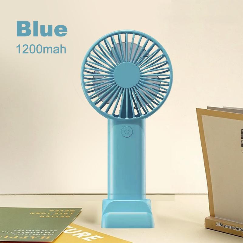 

2025 Hot Sale Mini Handheld Fan USB Portable Fan Dormitory Desktop Fan Silent небо синє кольору