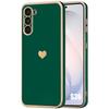 Coque Cœur - BOOLING - pour Samsung Galaxy S26 - Silicone Antichoc Slim - Vert Nuit