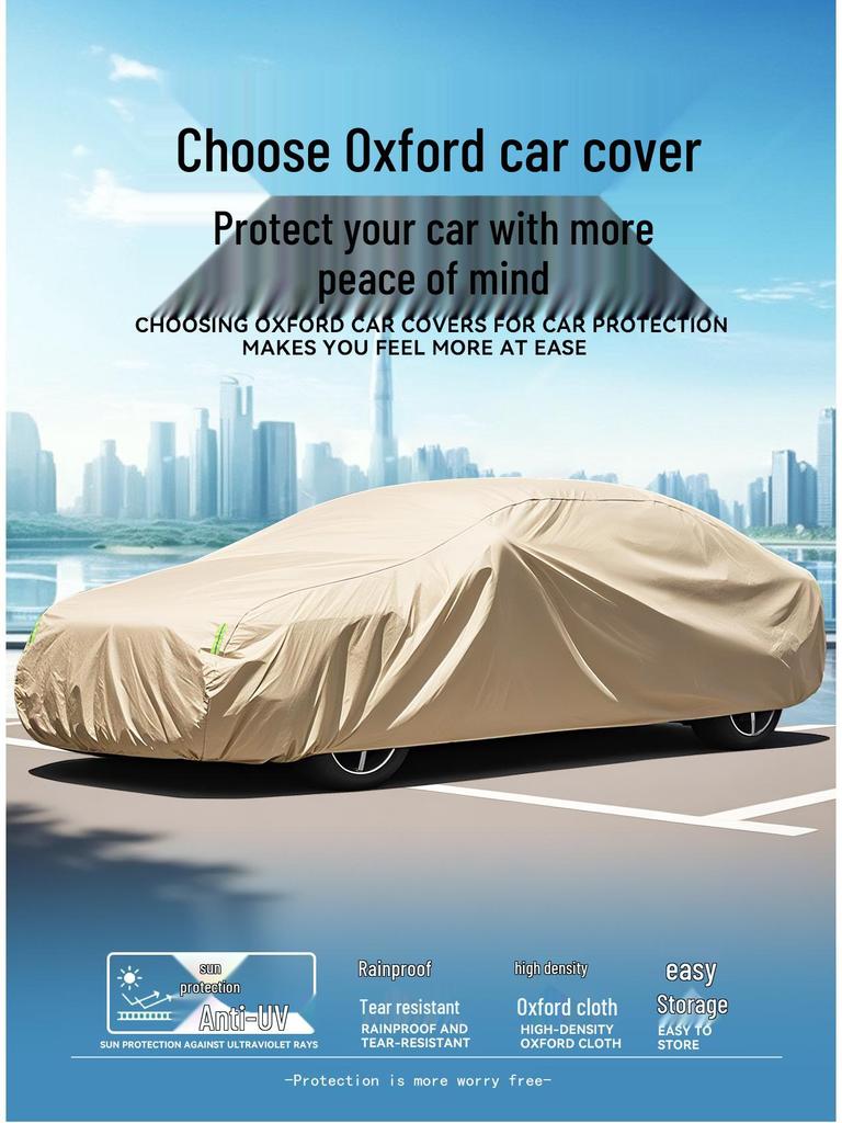 Thickened All-Weather Car Cover: Rainproof, Hailproof, Dustproof, Sun Protection