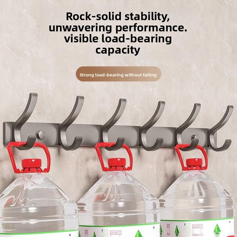 Perforationsfreier Badezimmer- und Toilettentür Stark haftender Haken Hängender Kleiderständer