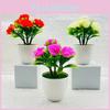 Miniature Blossom Rose Plant Artificial Silk Flowers Home Decor Display Office