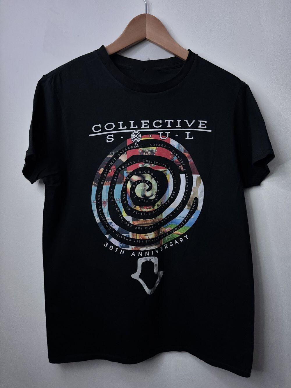 Collective Soul Official 30th Anniversary Tour Black Full Size Shirt PP2021 XXXL