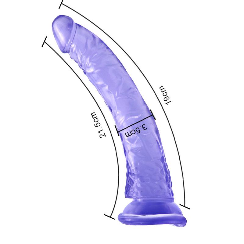 Soft Jelly Dildo RUNYU Realistic Fake Dick Penis Butt Plug Sex Toys for Woman Men Vagina Anal Massage