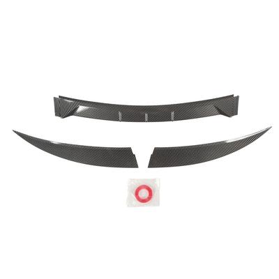 3Pcs Rear Trunk Spoiler Lip Splitter Carbon Fiber Color Replacement for Tesla Model 3 2017 To 2023