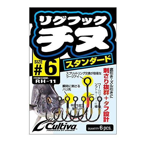 OWNER Ring Hook Chinu Standard #6 No. 6