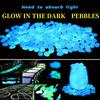 1000-2000pcs Luminous Plastic Stones for Wedding Party Garden Landscape Decoration Reusable Shiny Pebbles