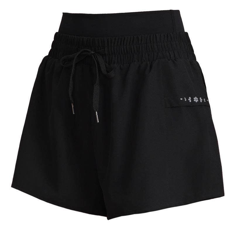 

Women s 2024 High-Waist Quick-Dry Sports Shorts - Plus Size & Breathable Running Gear 4XL чорний