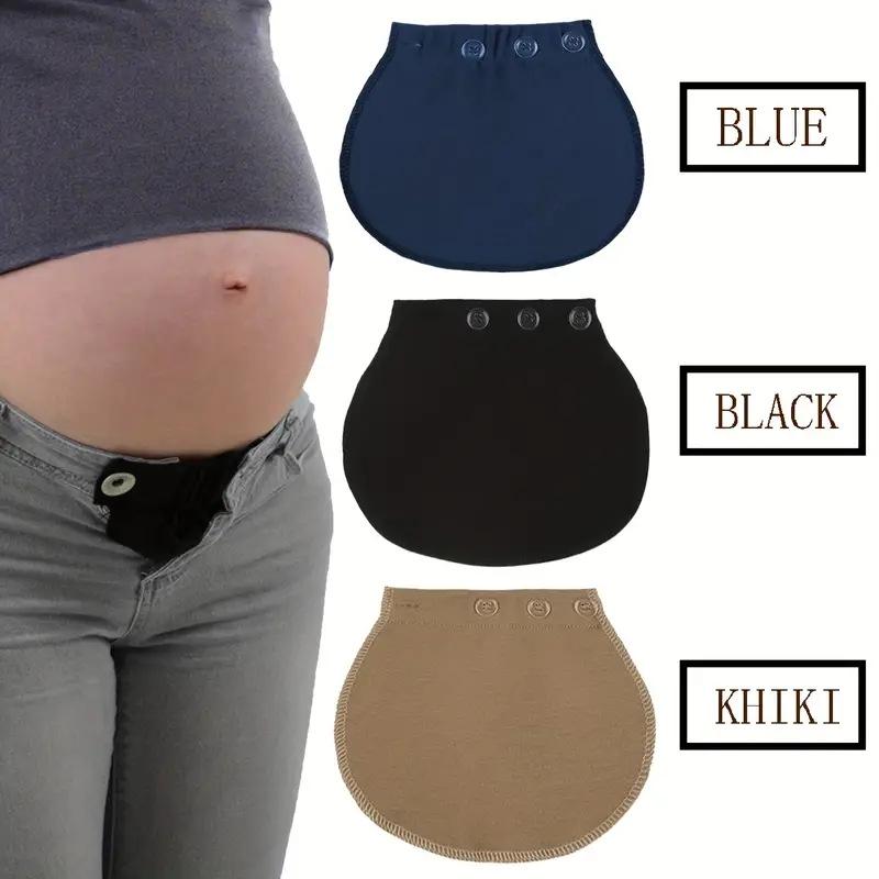 Elastic Cotton Maternity Waist Extender - Adjustable Belly Expansion Belt