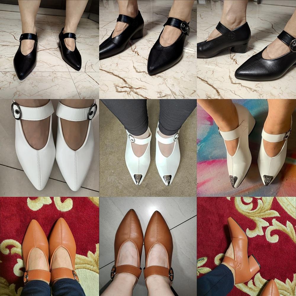 Designer V-neck Mary Jane Shoes Boot Female Top Quality Spring Leather Heart-Shape Heel Ladies boots Plus Size 43 Woman Booties