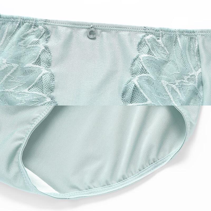 Comfit Women's Thin Breathable Lace Antibacterial High-Waist Briefs