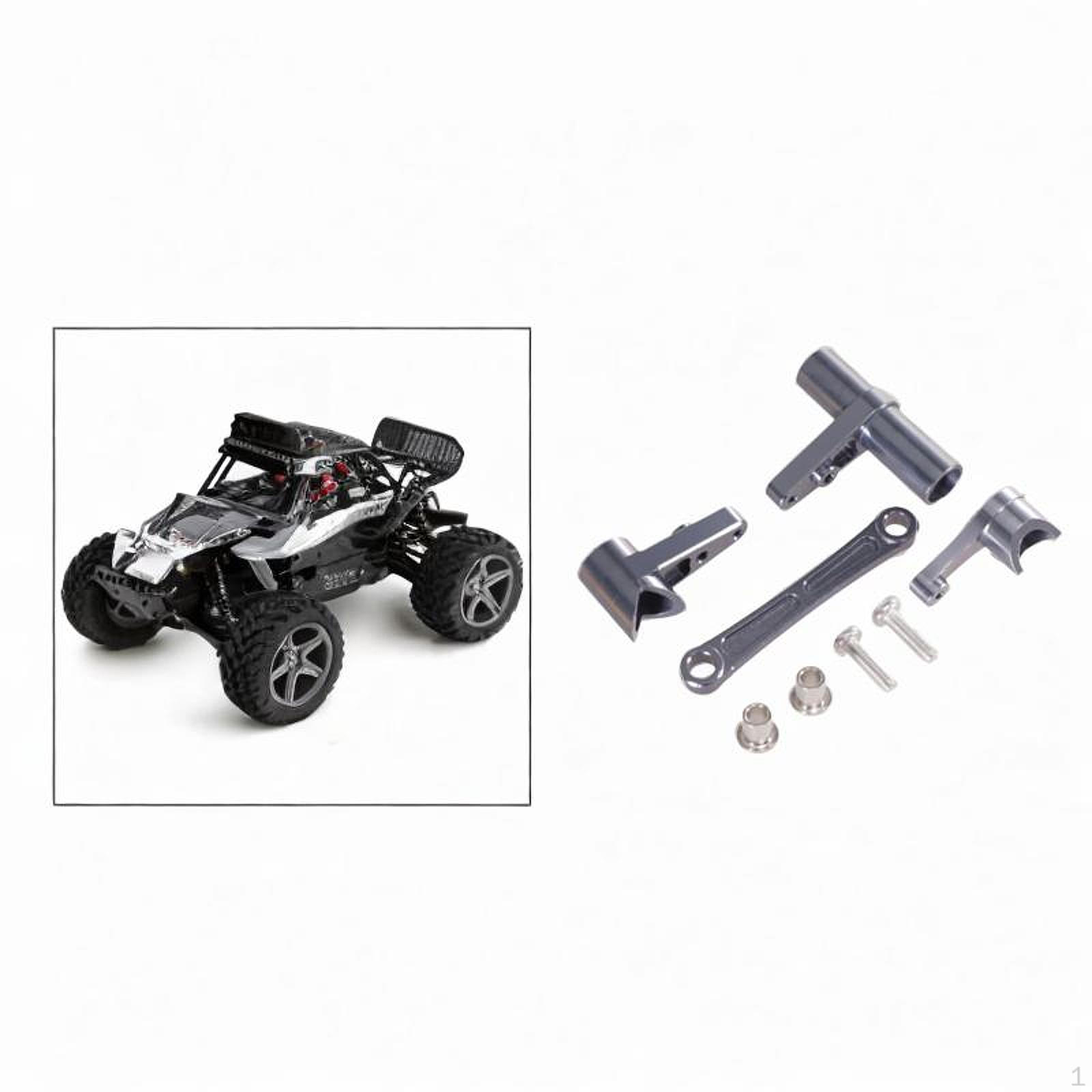 

Комплект деталей рульового управління для радіокерованої машини Стильна металева фурнітура Деталь для модернізації для 1/10 Silvery