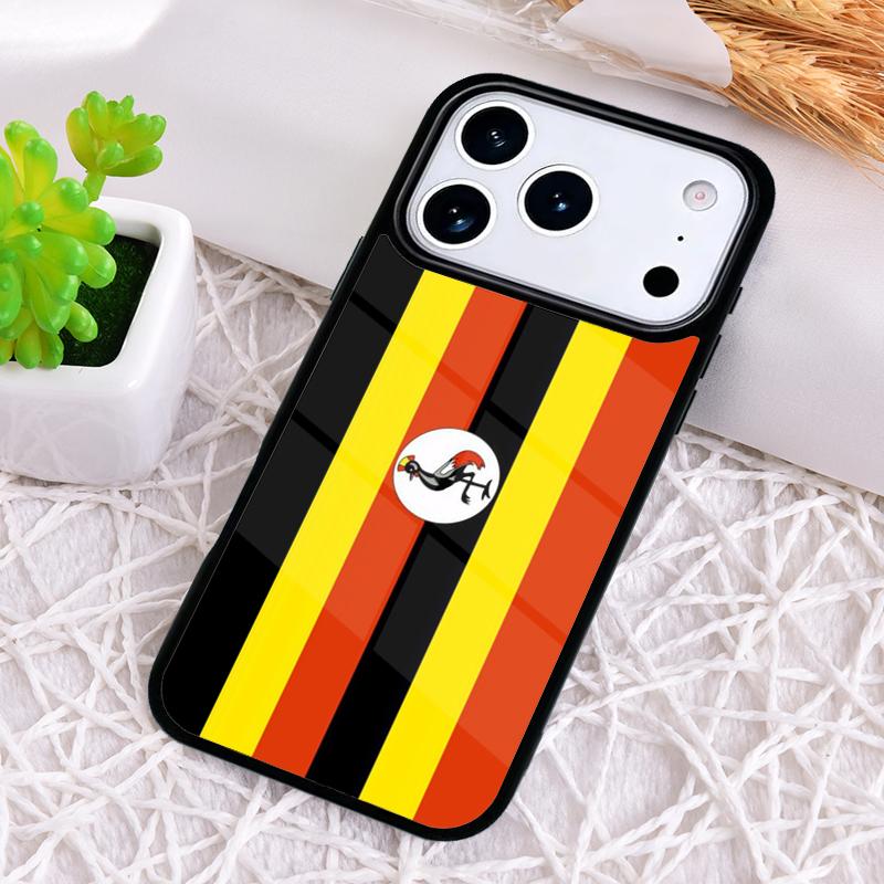 Uganda Flag Shockproof Phone Case for iPhone 17 Air 16e 15 11 12 14 13 Pro Max Cover Coque