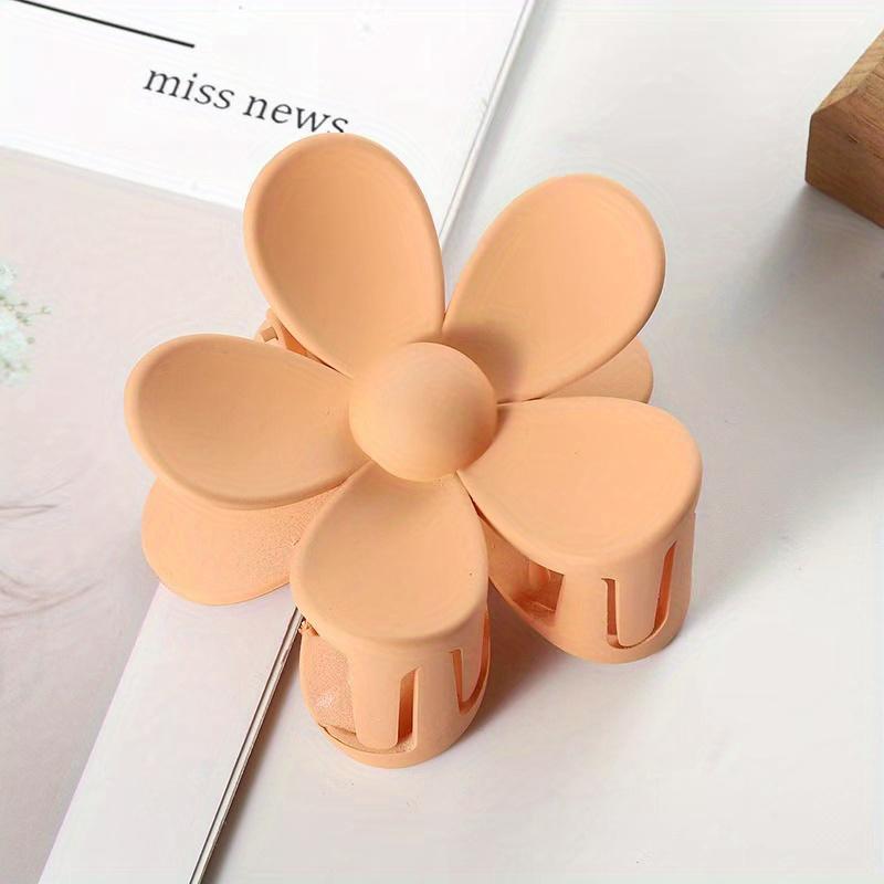

Flower Frosted Candy Color Hair Claw Clip Plastic Non Slip Strong Hold Grip Hair Jaw Clip For Women Girls Hair Accessories 1 хакі