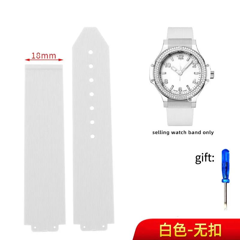 Uhrenarmband für HUBLOT BIG BANG Silikon 20-13mm Wasserdicht Damen Uhrenarmband Kette Uhrenzubehör Gummiarmband