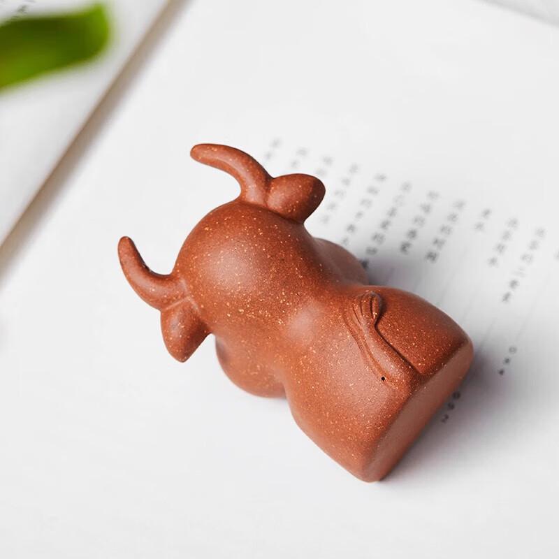 Zisha Clay Cute Ox Tea Pet
