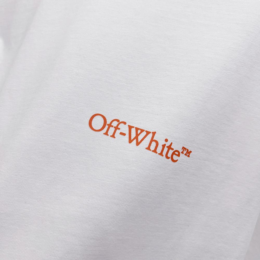 9296 Off-White Summer Men's and Women's Pure Cotton Print Oversized T-shirt Street Wear