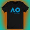 Unisex Shirt Cotton Oversize Large Size Masculina Com Logotipo De Tênis Australian Open Ao