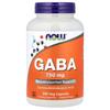 Now Foods GABA 750mg Veg-Kapseln, 200 Stück