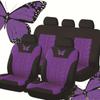 All-season Universal Butterfly Craft Car Seat Cover Featuring Special Embossed Fabric for Extra Comfort and Style On the Go.