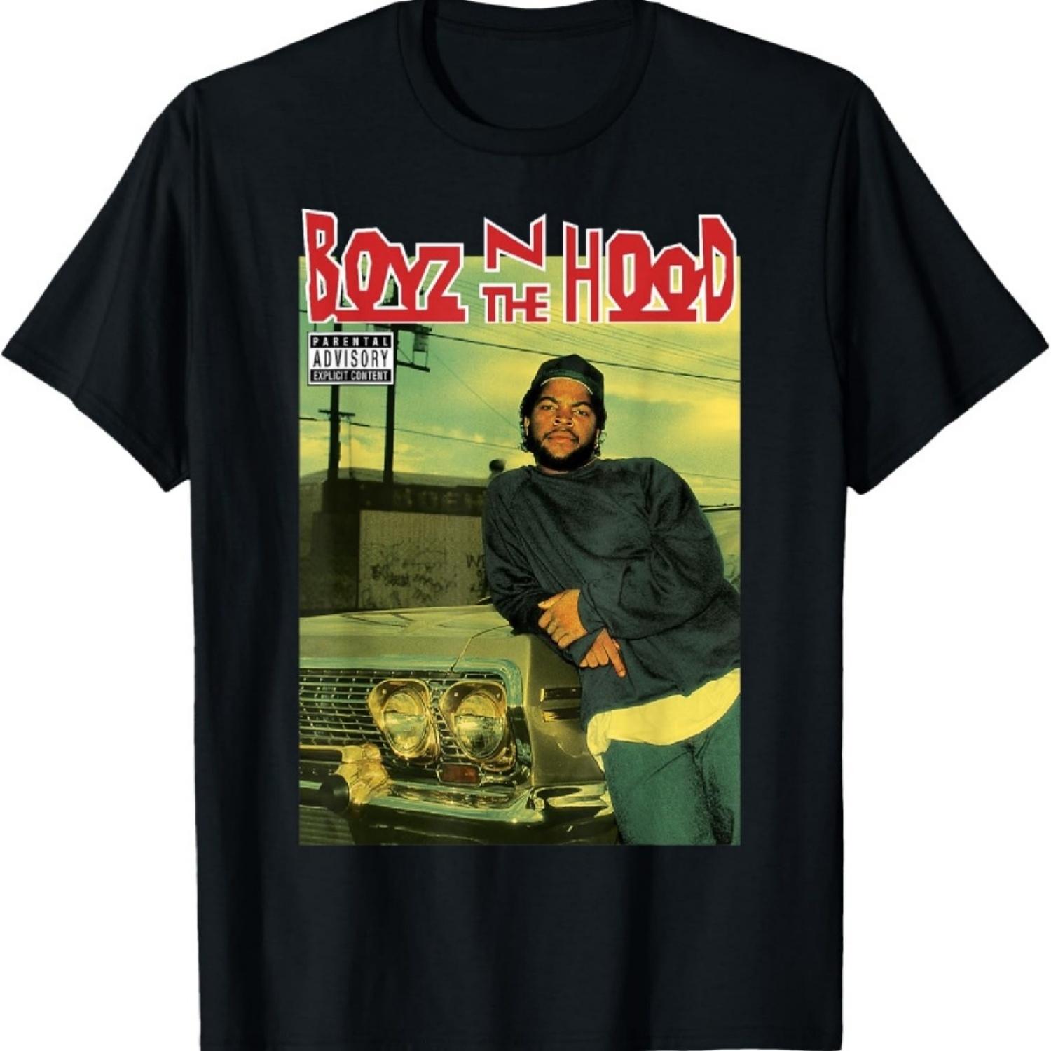 Boyz N The Hood Darrin Doughboy Album Cover Logo T-Shirt S чёрный