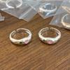 Xiaomi 925 Sterling Silver Rings For Women Men Fine Jewelry Finger Adjustable Open Heart CZ Ring For Party Birthday Gift